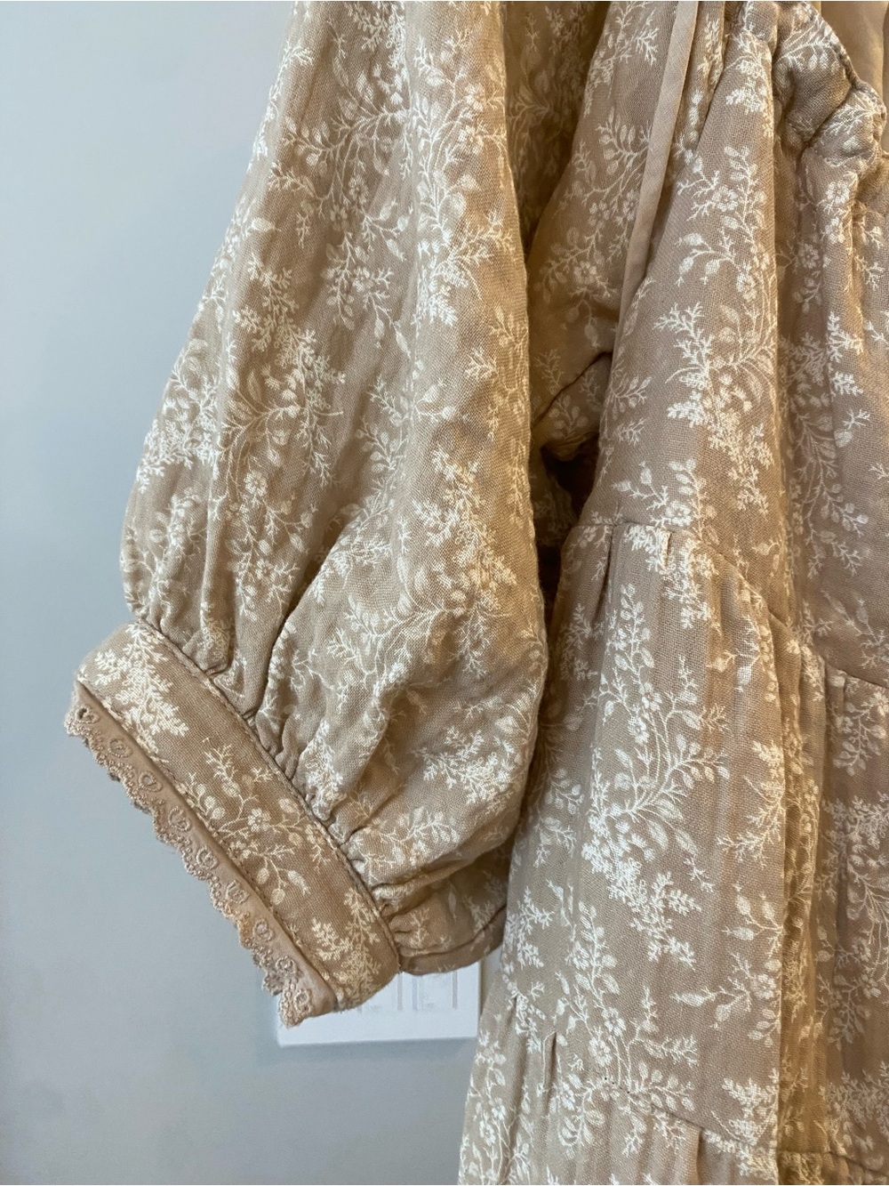 Cara 100% cotton Maxi Dress in Mocha - Picture 5 of 13